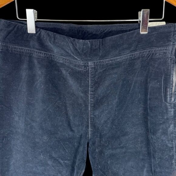 Free People We The Free In My Feelings Black Velour Side Zip Boot Cut Pants Sz M - Picture 3 of 8